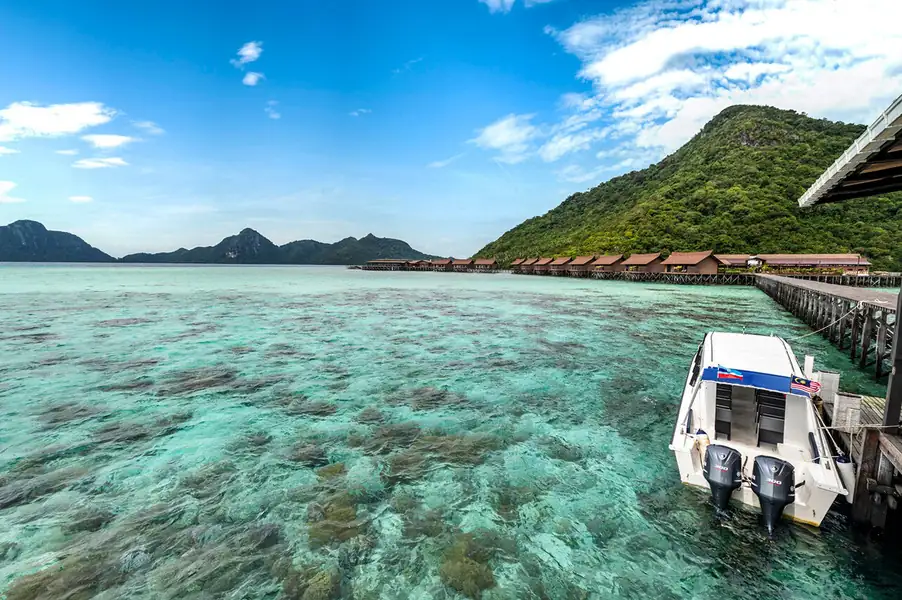 Speedboat for guest transfers and island hopping Pearl Island Resort